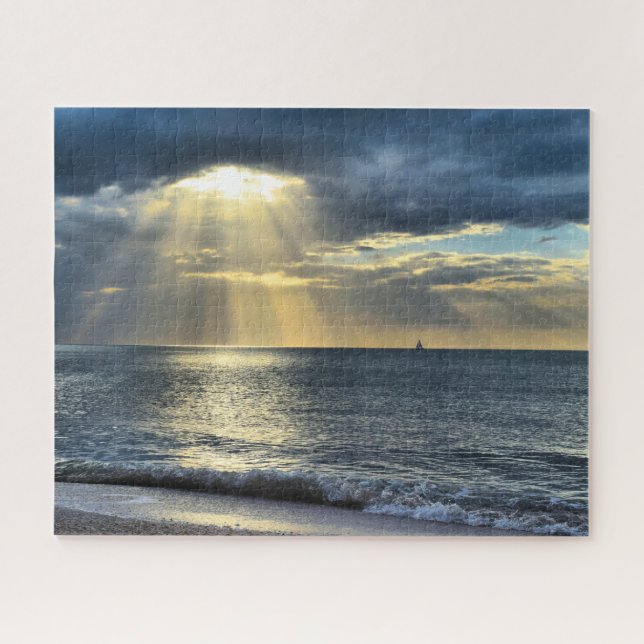 Sailing into the Sunset - 16x20 - 520 pcs Jigsaw Puzzle (Horizontal)