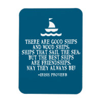 Sailing Irish friendship quote good ships proverb