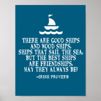 Sailing Irish friendship quote good ships proverb
