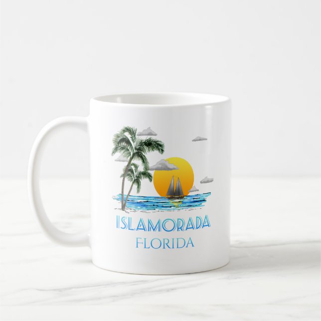 Sailing Islamorada Florida Keys Coffee Mug (Left)