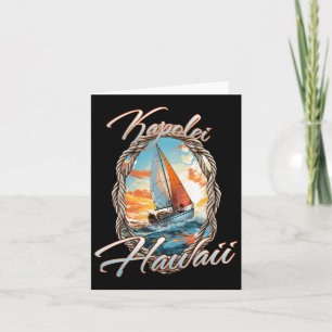 Sailing Kapolei Hawaii Sea And Sunshine  Card