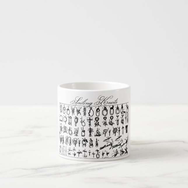 Sailing Knots Espresso Cup (Front)
