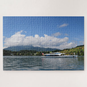 Sailing Lake Lucerne Switzerland - 20x30 - 1014 pc Jigsaw Puzzle