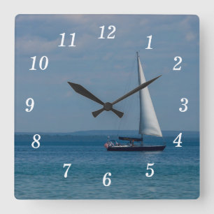 Sailing Mackinac Wall Clock