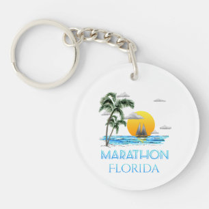 Sailing Marathon Florida Key Ring