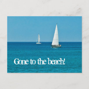 Sailing . . . New Address Announcement Postcard