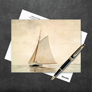Sailing off Gloucester Winslow Homer Postcard