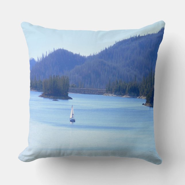 Sailing off in to the mountains... cushion (Front)