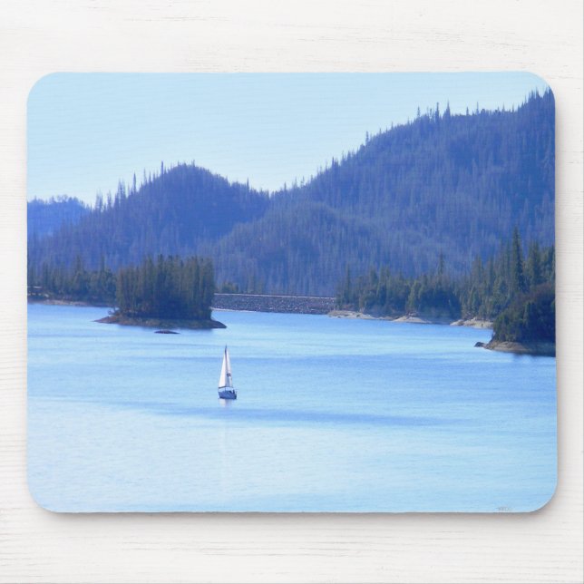 Sailing off in to the mountains... mouse pad (Front)