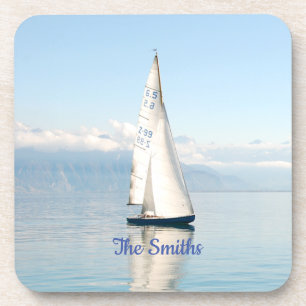 Sailing on a Calm Mirror-like Sea Bay Coaster