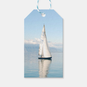 Sailing on a Calm Mirror-like Sea Bay Gift Tags