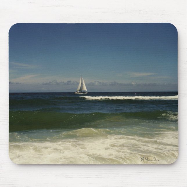Sailing on Assateague Island National Seashore Mouse Pad (Front)