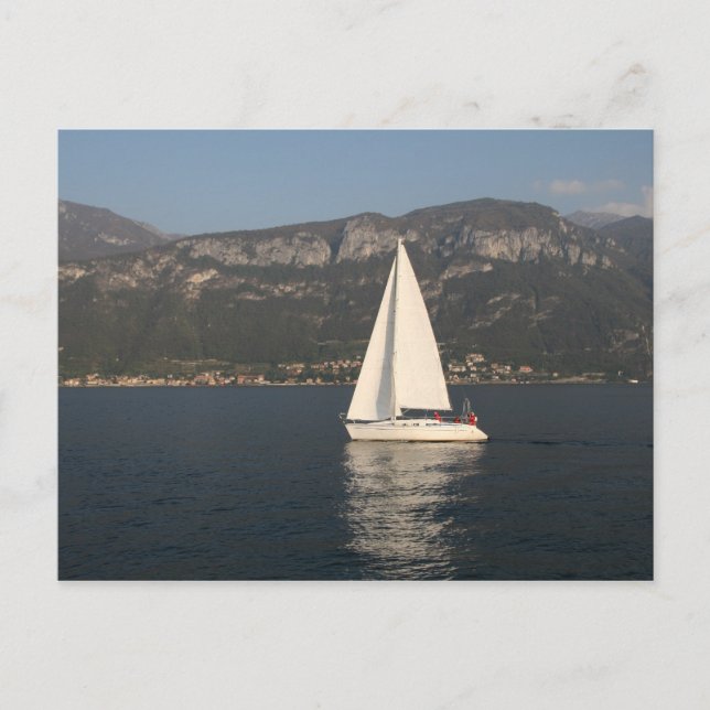 Sailing on Lake Como Postcard (Front)