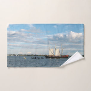 Sailing on Lake Ontario Hand Towel