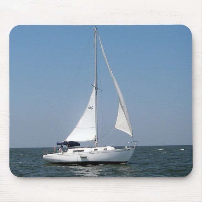 Sailing on Lake Pontchartrain Mousepad (Front)