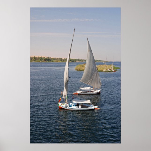 Sailing On The Nile, Egypt Poster (Front)