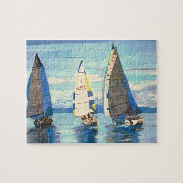 Sailing Regatta Puzzle (Horizontal)