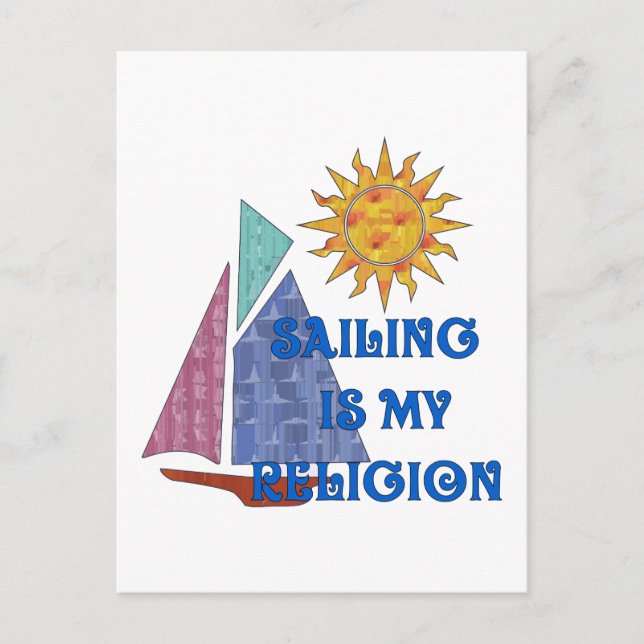 Sailing Religion Postcard (Front)