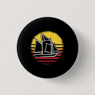 Sailing Retro Vintage 3 Cm Round Badge