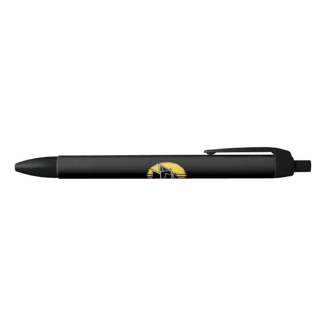 Sailing Retro Vintage Black Ink Pen (Top)