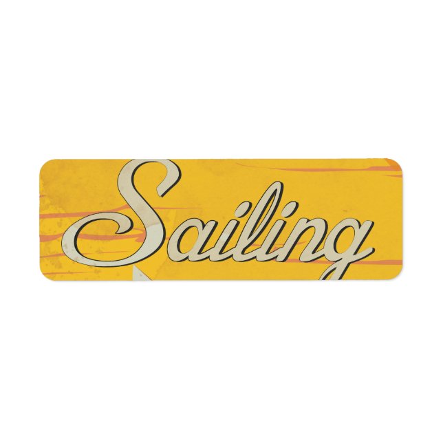 Sailing Return Address Label (Front)