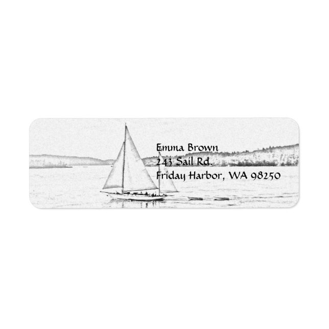 Sailing Return Address Label (Front)