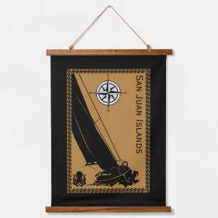 Sailing Route Gift Hanging Tapestry