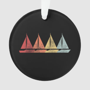 Sailing Sail Boat Retro Ornament
