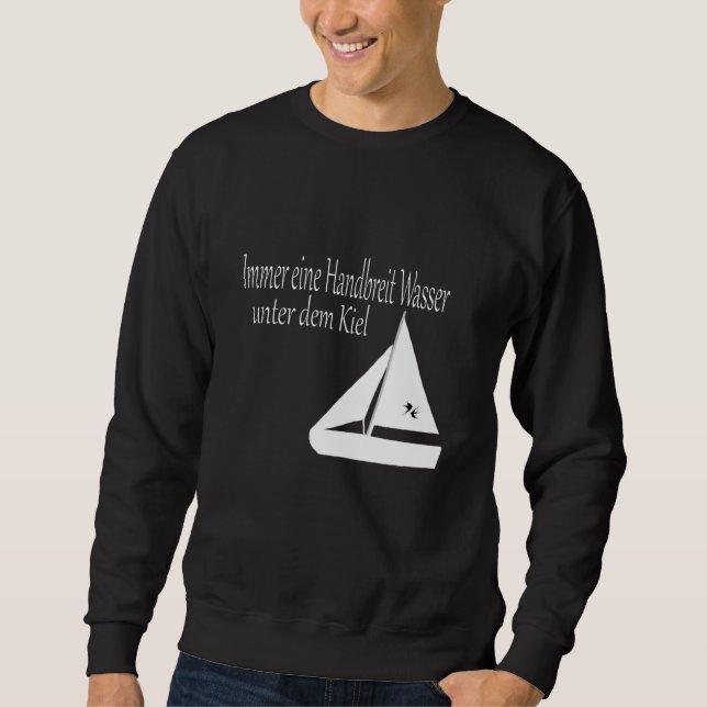 Sailing Sail Boat Water Sports Crew Trip Sweatshirt (Front)