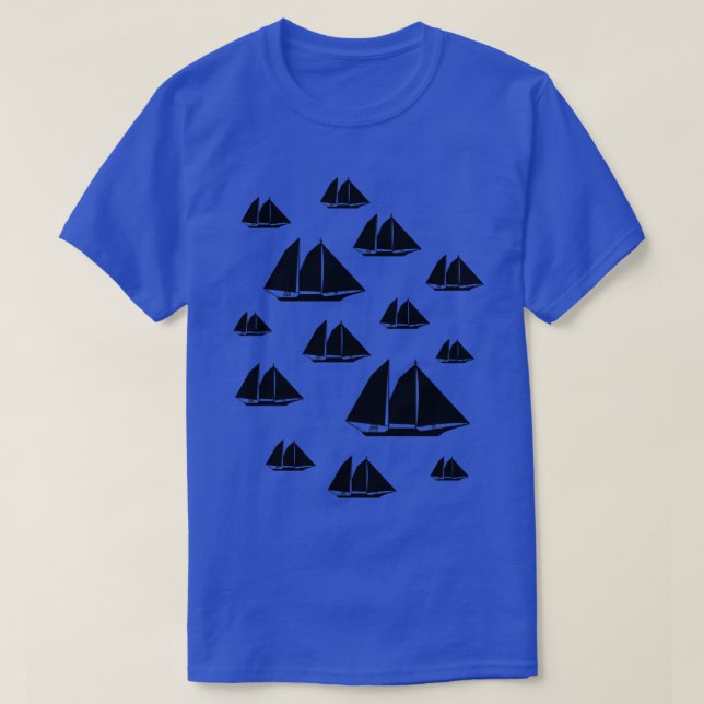 Sailing Sailboat T-Shirt (Design Front)
