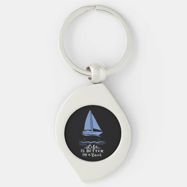 Sailing Sailing Boat Key Ring (Front)