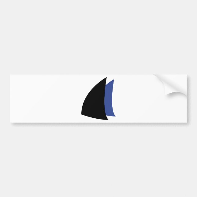 sailing sails sailor bumper sticker (Front)