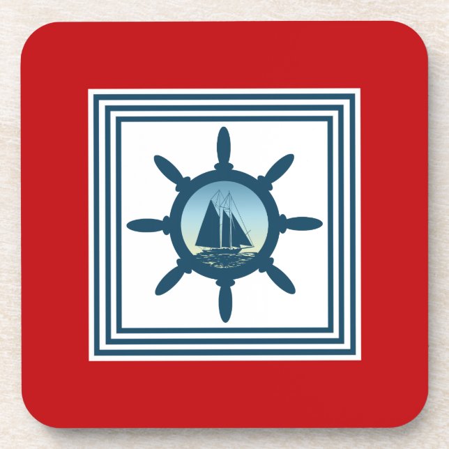 Sailing scene coaster (Front)