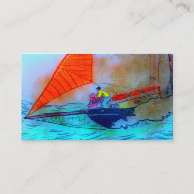 sailing schooner business card (Front)