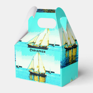sailing schooner  favour box