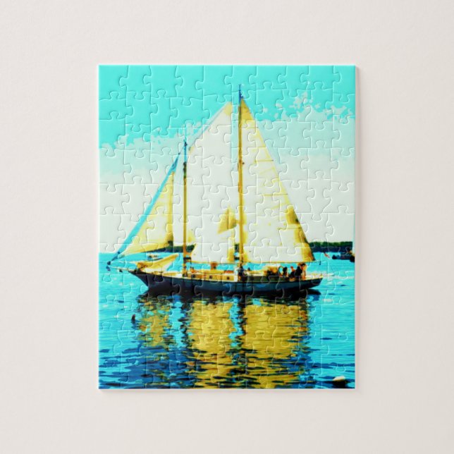 sailing schooner jigsaw puzzle (Vertical)
