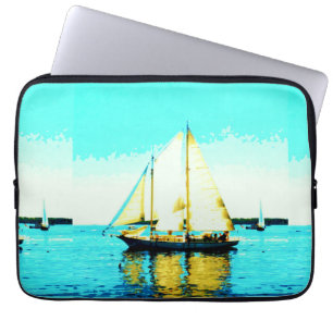 sailing schooner laptop sleeve