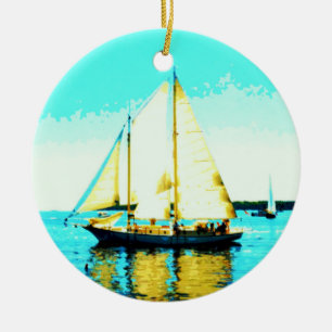 sailing schooner ornament