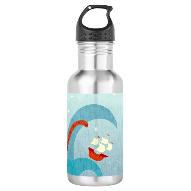Sailing Sea Monster 710 Ml Water Bottle (Front)