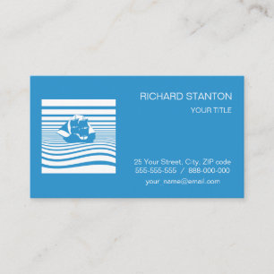 Sailing ship business card