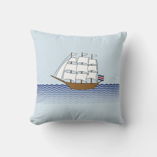 Sailing Ship Design Cushion
