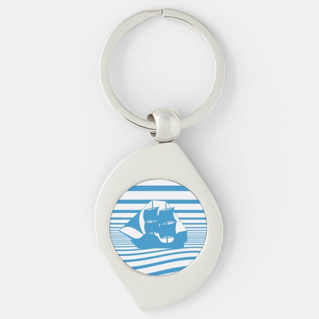 Sailing ship key ring (Front)