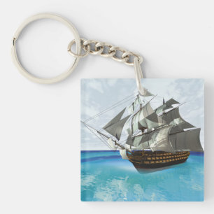 Sailing Ship Key Ring