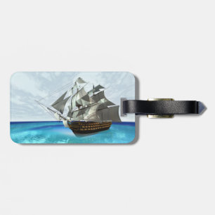Sailing Ship Luggage Tag