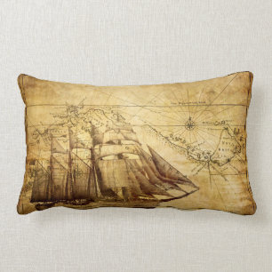 Sailing Ship - Lumbar Pillow