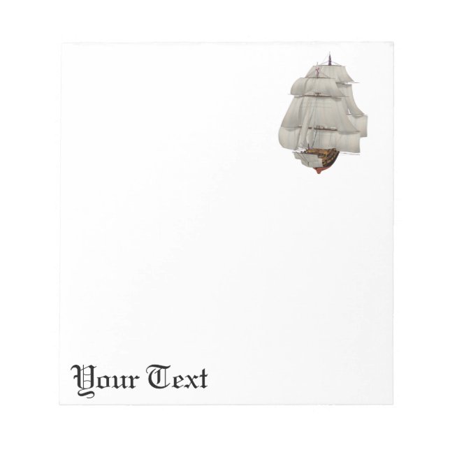 Sailing Ship Notepad (Front)