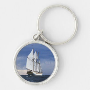 Sailing Ship On The Baltic Sea Key Ring