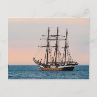 Sailing ship on the Baltic Sea Postcard