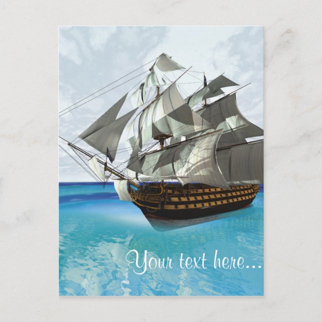 Sailing Ship Postcard (Front)