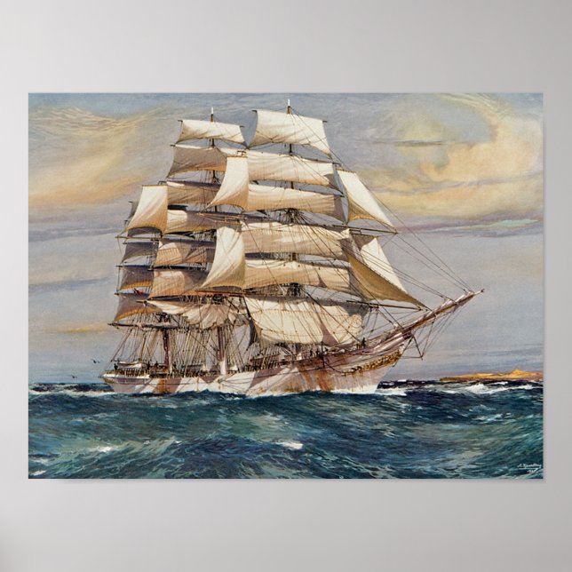 Sailing Ship Thomas Stephens Poster (Front)